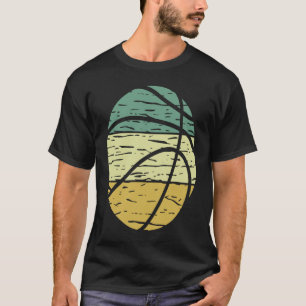 Distressed Retro Vintage Basketball Ball Sport T-Shirt