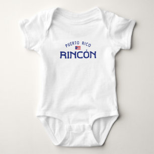 Distressed Rincón Puerto Rico Baby Bodysuit