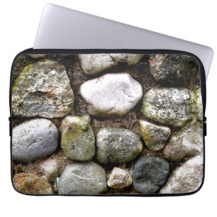 Distressed Rocks stones fieldstone pattern Laptop Sleeve