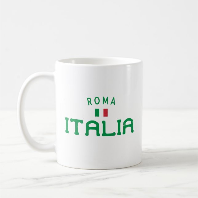 Distressed Roma Italia (Rome Italy) Coffee Mug (Left)