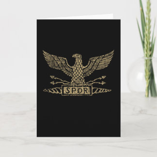 Distressed Roman Eagle Aquila Card