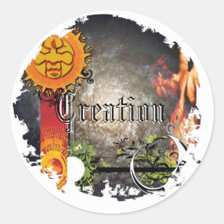 Distressed Round Stickers
