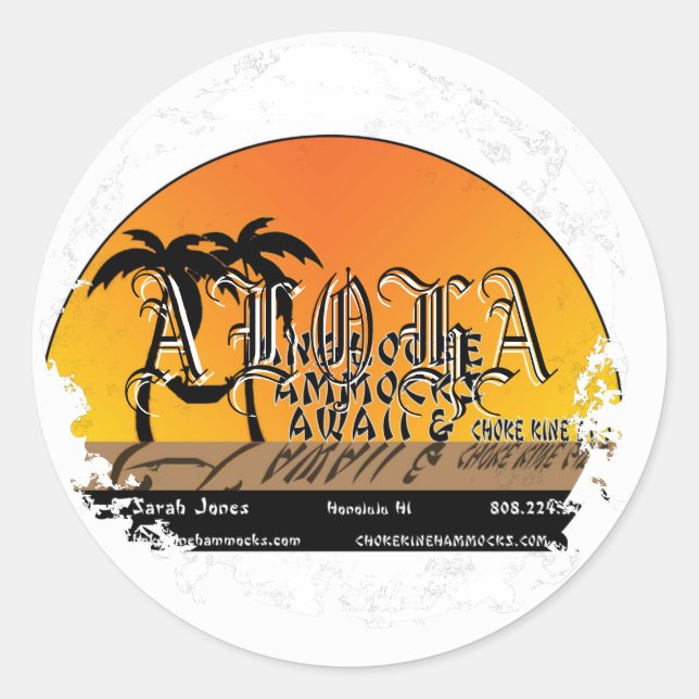 Distressed Round Stickers (Front)