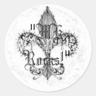 Distressed Round Stickers