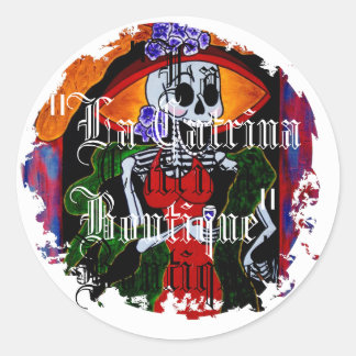 Distressed Round Stickers