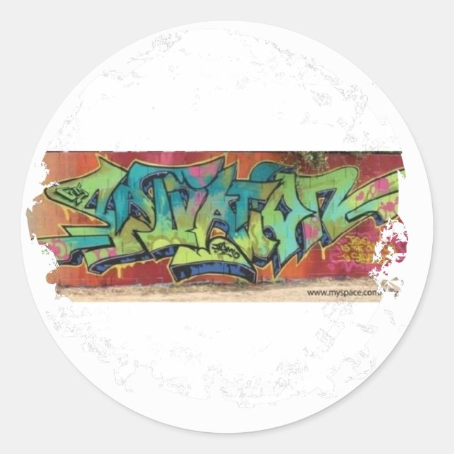 Distressed Round Stickers - Customized (Front)