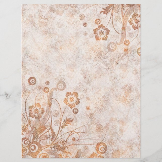 Distressed Rust Fall Floral (Front)