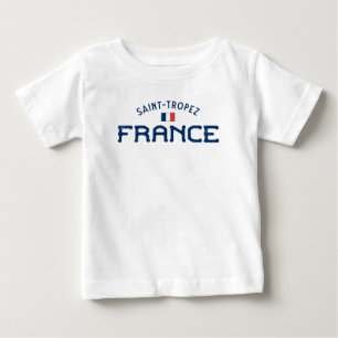 Distressed Saint-Tropez France Baby T-Shirt