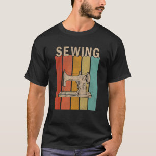 Distressed Sewing Men Women Cute Sewing Retro T-Shirt