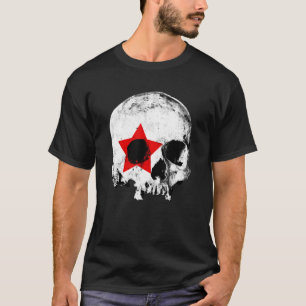 Distressed Skull Punk Goth Aesthetic Grunge Graphi T-Shirt