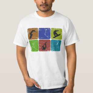 Distressed Snowboarding t-shirt
