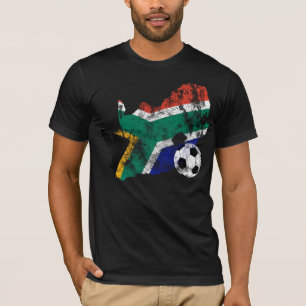 Distressed South Africa Soccer T-Shirt