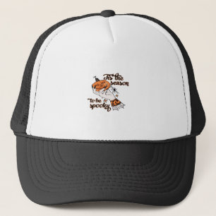 Distressed Spooky Season Trucker Hat