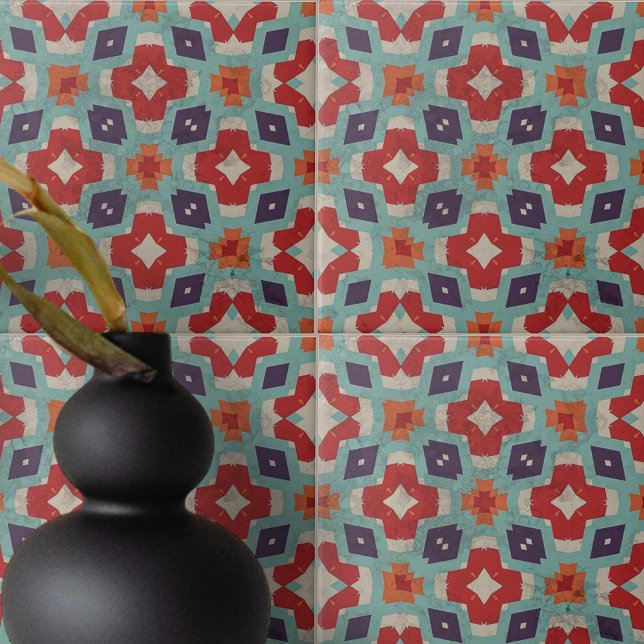 Distressed Stone Texture Kaleidoscope Geometric Tile (Creator Uploaded)