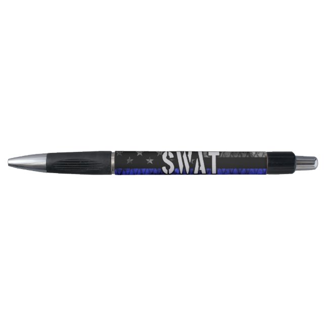 Distressed SWAT Police Flag Pen (Front)