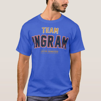 Distressed Team Ingram Proud Family Surname Last N T-Shirt