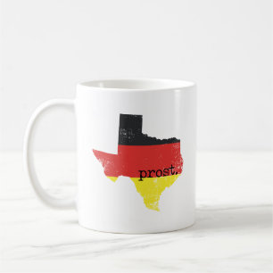 Distressed Texas German Flag Prost Coffee Mug