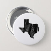 Distressed Texas State Outline 3 Inch Round Button (Front & Back)