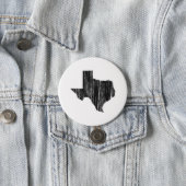 Distressed Texas State Outline 3 Inch Round Button (In Situ)