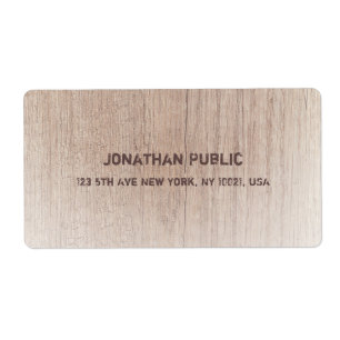 Distressed Text Template Brown Wood Board Look