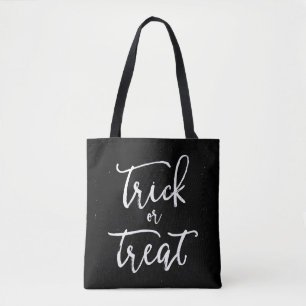 Distressed Trick Or Treat Skull Halloween Tote Bag
