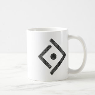 Distressed Ukraine Freedom Symbol Resistance Logo Coffee Mug