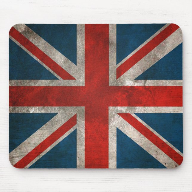 Distressed Union Jack Mousepad (Front)