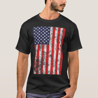 Distressed Usa Flag 4th July American Men Women Pa T-Shirt
