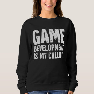 Distressed Video Game Developer Indie Game Develo Sweatshirt