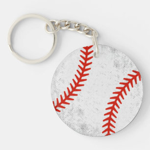 Distressed Vintage Baseball Retro Athletic Style Keychain
