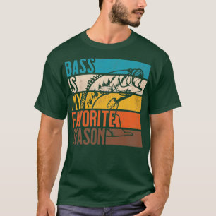 Distressed Vintage Bass Fishing Is My Favourite Se T-Shirt