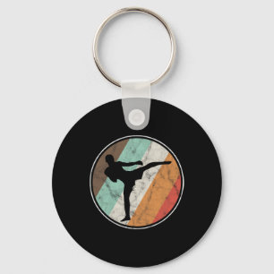 Distressed Vintage Kickboxing Muay Thai Keychain