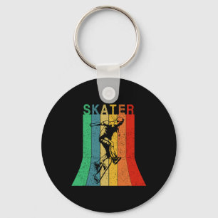 Distressed Vintage Skateboarding Apparel Skater Sk Keychain