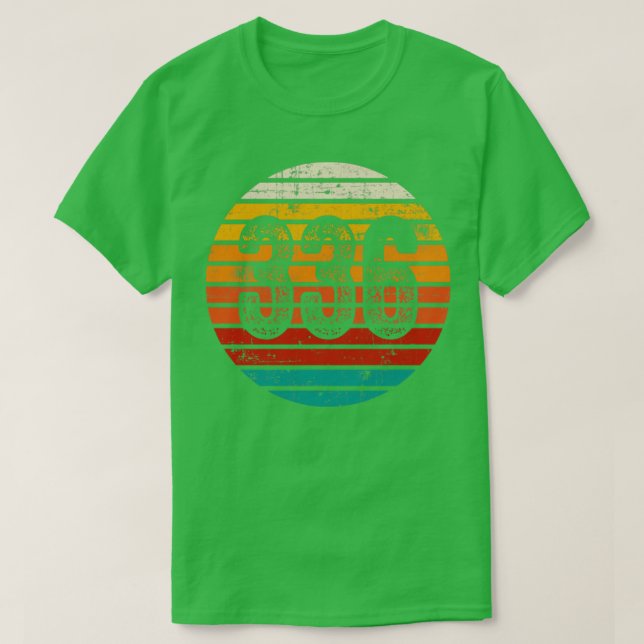 Distressed Vintage Sunset 336 Area Code T-Shirt (Design Front)