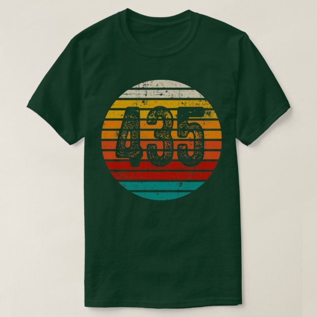 Distressed Vintage Sunset 435 Area Code T-Shirt (Design Front)