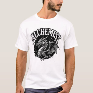 Distressed Winged Serpent Alchemist Graphic T-Shirt