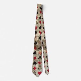 Distressed Wonderland Alice Pattern Tie