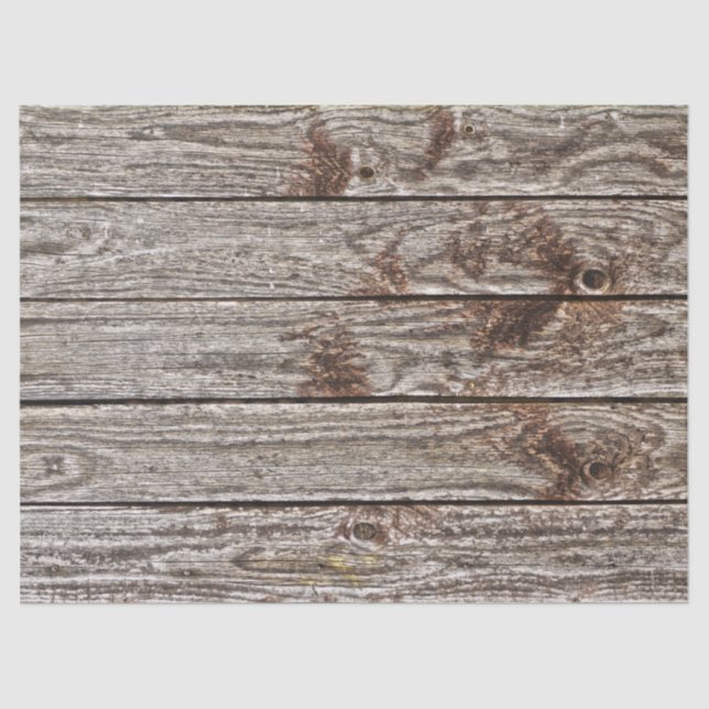 distressed wood boards tissue paper (Front)
