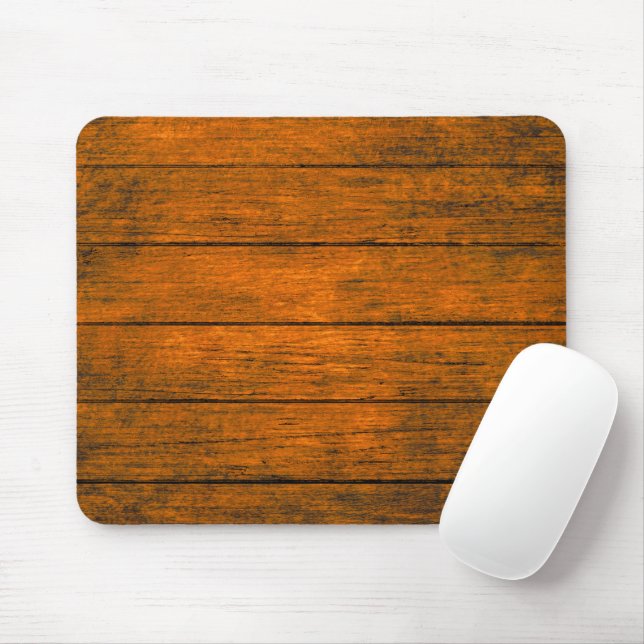 Distressed Wood Grain Mouse Pad (With Mouse)