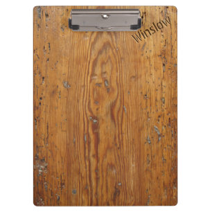 Distressed Wood (Personalized Clipboard) Clipboard