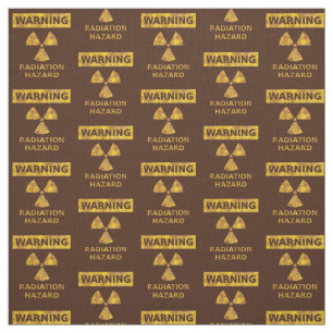 Distressed Yellow Radiation Warning Fabric