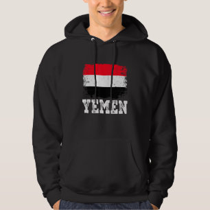 Distressed Yemen Flag Men Women Kid Patriotic Hoodie