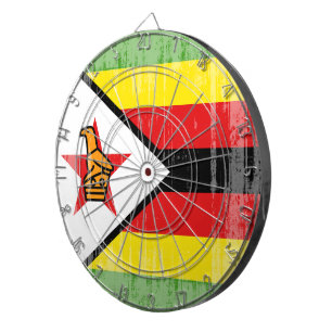 DISTRESSED ZIMBABWE FLAG.png Dartboard