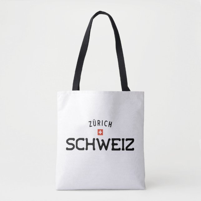 Distressed Zurich Schweiz (Switzerland) Tote Bag (Front)