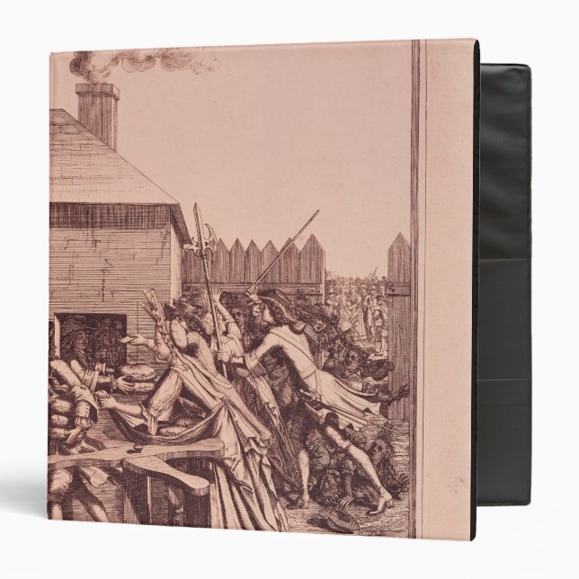 Distribution of Bread at the Louvre Binder (Front/Inside)