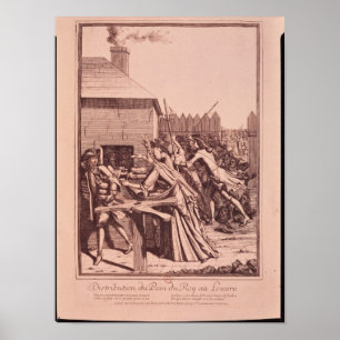 Distribution of Bread at the Louvre Poster