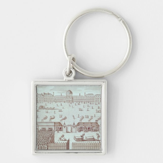 Distribution of Bread at the Tuileries Kiosk Keychain (Front)