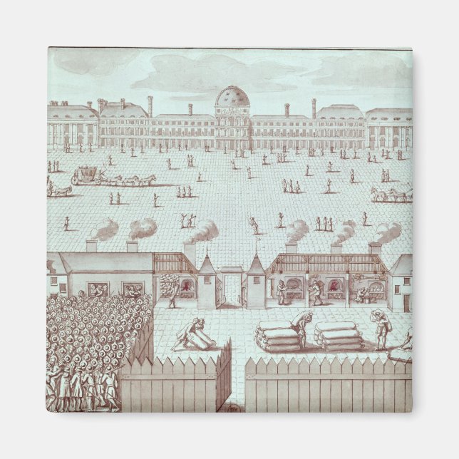 Distribution of Bread at the Tuileries Kiosk Magnet (Front)