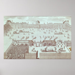 Distribution of Bread at the Tuileries Kiosk Poster