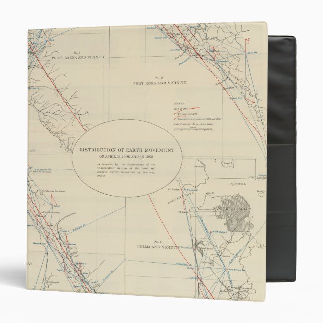 Distribution of earth movement in California Binder (Front/Inside)